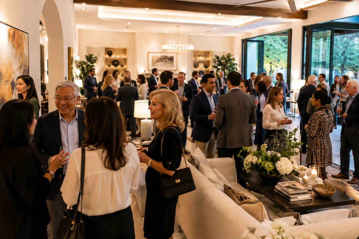 An evening in a private Austin home